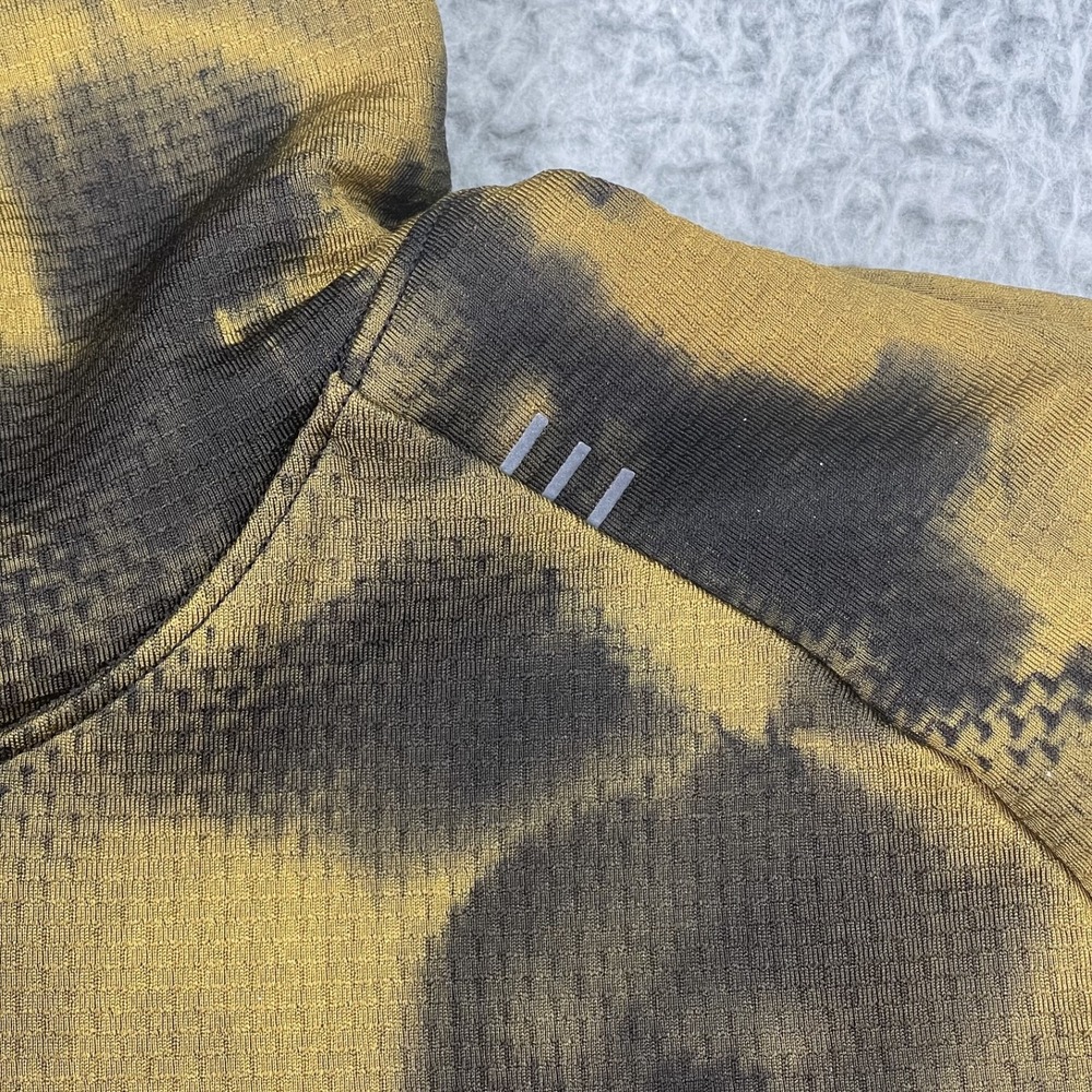 Lululemon Textured Tech Hoodie Mens Small Diamond Dye Gold Spice Black - Picture 9 of 15